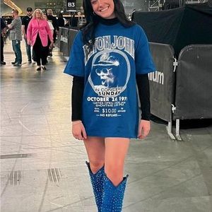 Elton John Oversized Tee Shirt / Dress